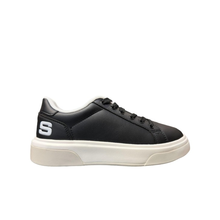 4US SNEAKER IN LEATHER TOTAL BLACK DA DONNA