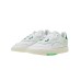 Adidas Originals SC PREMIERE Sneakers bianca in pelle con inserti verdi 