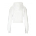 Versace Jeans Couture Felpa bianca con cappuccio, logo lettering a contrasto