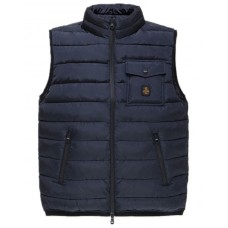 REFRIGIWEAR MELVI VEST GILET BLU DA UOMO CON TASCHINO NELLA PARTE ANTERIORE 