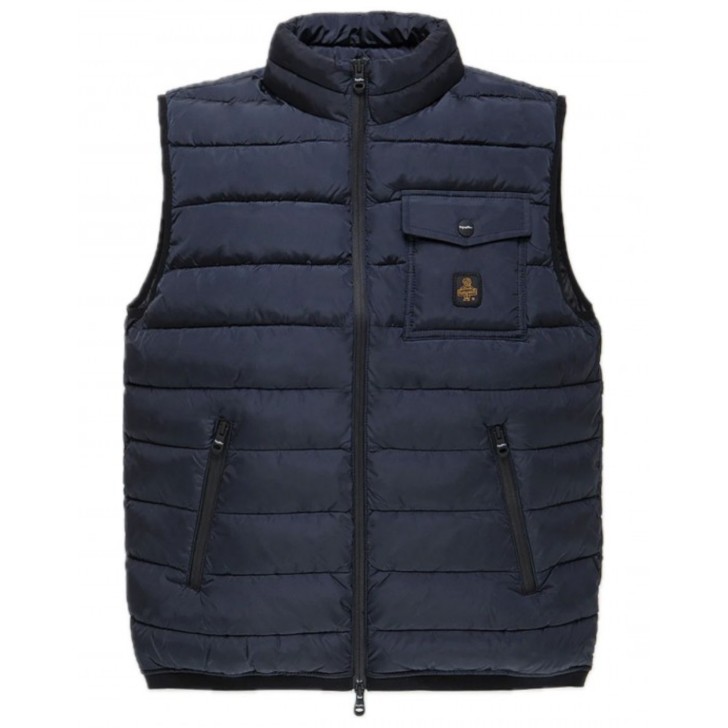 REFRIGIWEAR MELVI VEST GILET BLU DA UOMO CON TASCHINO NELLA PARTE ANTERIORE 