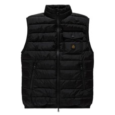 REFRIGIWEAR MELVI VEST GILET NERO DA UOMO CON TASCHINO NELLA PARTE ANTERIORE 