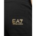 EA7 Emporio Armani Pantalone Nero con Maxi logo lettering da Uomo 