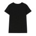 MOSCHINO T-SHIRT UNISEX BLACK A MANICA CORTA CON LOGO LETTERING ALL OVER