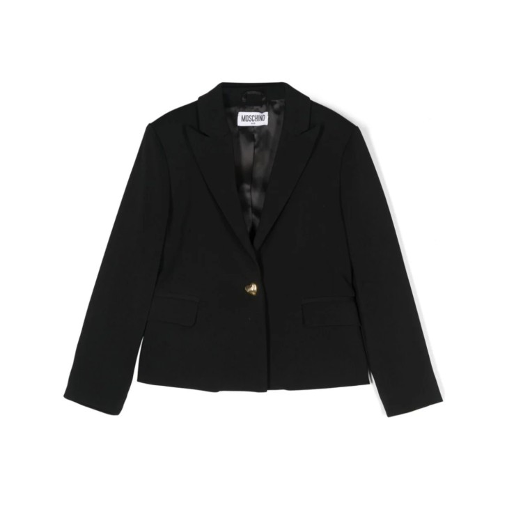 MOSCHINO BLAZER MONOPETTO BLACK 