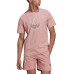 Adidas Originals T-shirt Rosa unisex con maxi logo