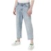 Emporio Armani Jeans loose fit in denim bleached jacquard logo EA All Over cinque tasche