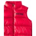 MOSCHINO GILET UNISEX RED CON LOGO LETTERING E TEDDY BEAR 