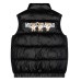 MOSCHINO GILET UNISEX BLACK CON LOGO LETTERING E TEDDY BEAR 