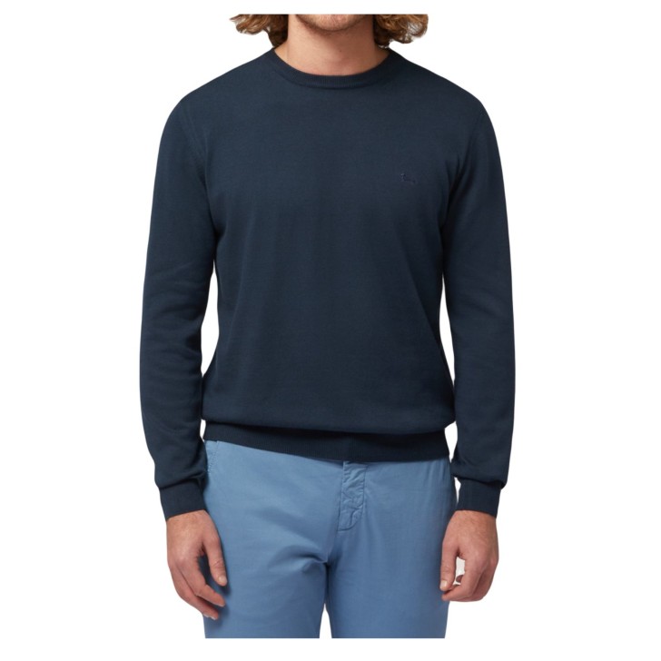 Harmont&Blaine Pullover Blu a manica lunga in cotone