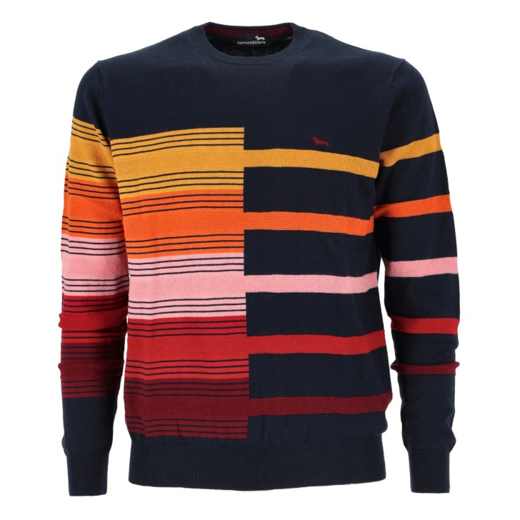 Harmont&Blaine maglioncino da Uomo a righe multicolor 