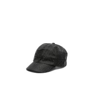 MOSCHINO CAPPELLO BASEBALL UNISEX BLACK CON LOGO LETTERING ALL OVER	