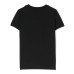 MOSCHINO T-SHIRT UNISEX A MANICA CORTA IN COTONE BLACK CON LOGO LETTERING WHITE