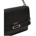 GUESS SYLVIE BORSA A SPALLA NERA IN ECO-PELLE