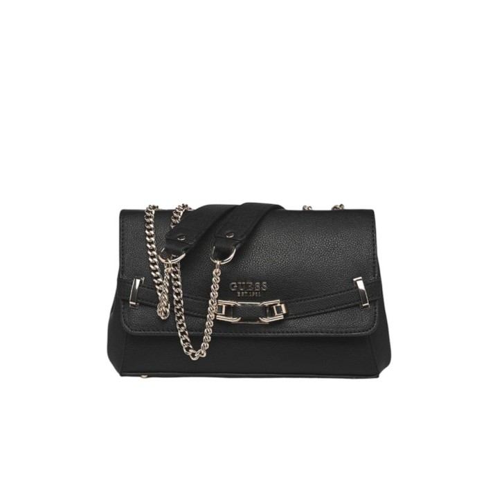 GUESS SYLVIE BORSA NERA CON TRACOLLA SCORREVOLE