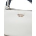 GUESS CRUISE BORSA A MANO BIANCO CON MANICO INTRECCIATO