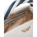 GUESS CRUISE BORSA A MANO BIANCO CON MANICO INTRECCIATO