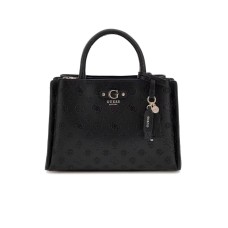 GUESS GERTY BORSA A MANO NERA LOGO ALL-OVER