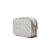 GUESS NOELLE BORSA A TRACOLLA BIANCA LOGO ALL-OVER