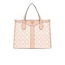 GUESS SILVANA TOTE BORSA A SPALLA ROSA LOGO ALL-OVER