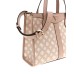 GUESS SILVANA TOTE BORSA A SPALLA ROSA LOGO ALL-OVER