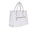 GUESS SILVANA TOTE BORSA A SPALLA BIANCA LOGO ALL-OVER 