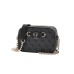 GUESS IZZY BORSA A TRACOLLA NERA CON LOGO ALL-OVER