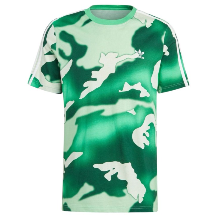 ADIDAS ORIGINALS T-shirt camo all over da uomo verde 