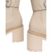 Nero Giardini Stivaletto in pelle beige con tacco beige