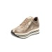 NERO GIARDINI SNEAKER IN LEATHER TOTAL BRONZE