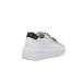 NERO GIARDINI SNEAKER IN LEATHER TOTAL WHITE, BLACK E PLATINUM