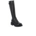 NERO GIARDINI STIVALE IN LEATHER TOTAL BLACK DA DONNA