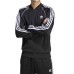 Adidas Originals Felpa nera con zip da uomo 