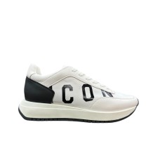 ICON SNEAKER WHITE E BLACK DA UOMO CON LOGO LETTERING