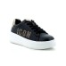 ICON SNEAKER BLACK GOLD CON LOGO LETTERING CON BORCHIE GOLD 