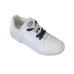 ICON SNEAKER IN LEATHER WHITE CON MAXI LOGO LETTERING ICON 