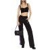 Versace Jeans Couture Pantalone Nero con dettaglio banda