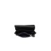 Emporio Armani Mini Borsa nera con tracolla in nastro regolabile, estraibile con logo All Over