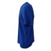 Harmont&Blaine T-Shirt azzurra in cotone a manica corta con logo lettering a rilievo