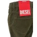 Diesel Jeans D-Viker straight in velluto verde con 4 tasche 