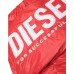 Diesel Giubbino Rosso imbottito Jupiter in Nylon con Maxi Logo