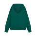 Diesel Felpa Unisex Verde in cotone con cappuccio e Logo