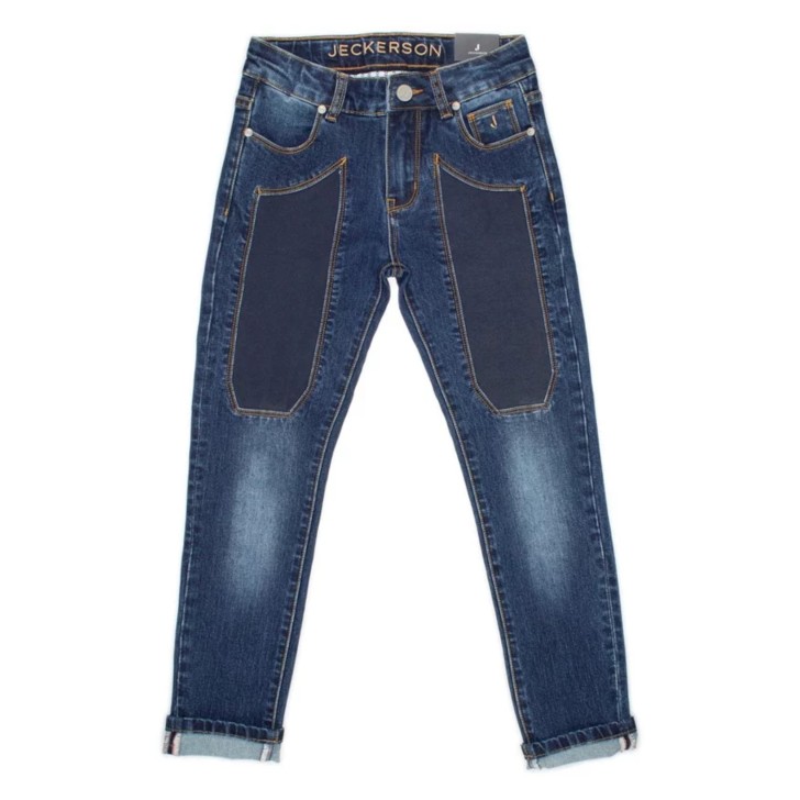 JECKERSON JEANS RAGAZZO CON TOPPA ALCANTARA BLU