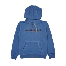 JECKERSON FELPA RAGAZZO CON CAPPUCCIO AZZURRA