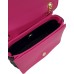 LOVE MOSCHINO BORSA BICOLOR NERO/FUCSIA TRACOLLA CON CATENA SCORREVOLE 