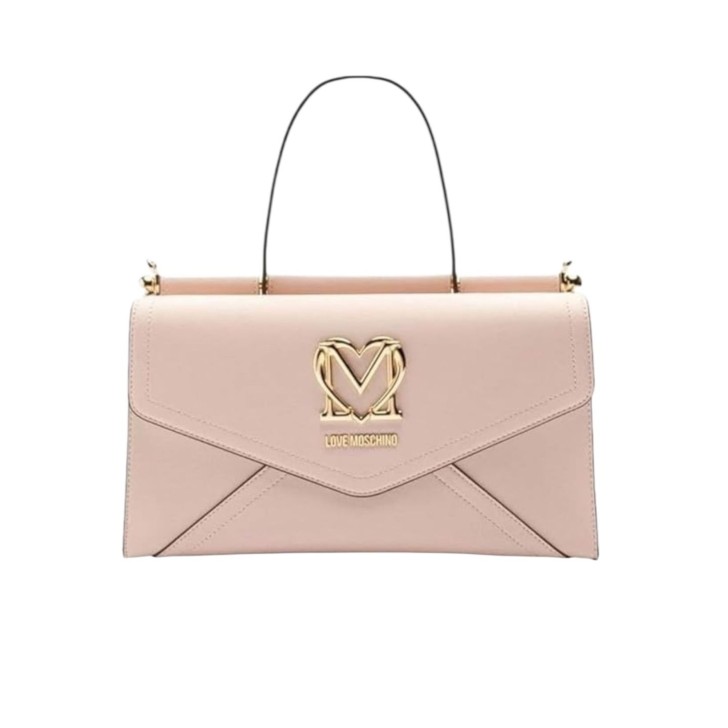 LOVE MOSCHINO BORSA A MANO CIPRIA CON TRACOLLA REGOLABILE ESTRAIBILE