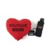 Love Moschino Mini Ombrello  pieghevole con custodia a forma di cuore rosso