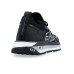 EA7 Emporio Armani Sneakers a calza da uomo nere con logo a contrasto 