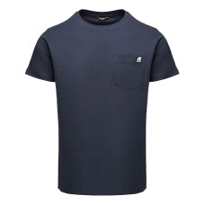 K-Way T-shirt blu a manica corta da uomo 