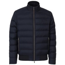 Harmont&Blaine Bomber con costina logata Blu Navy